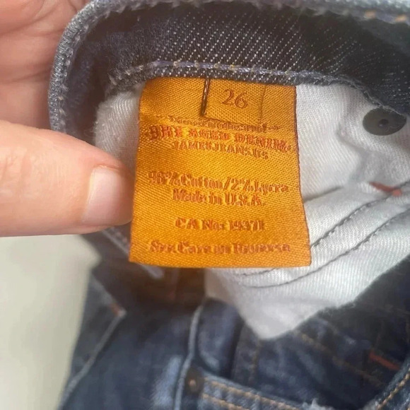 🎯 James Jeans Dry‎ Aged Denim Straight Low Rise Jimmy Istanbul Jeans Sz 26 0163 - Picture 12 of 12
